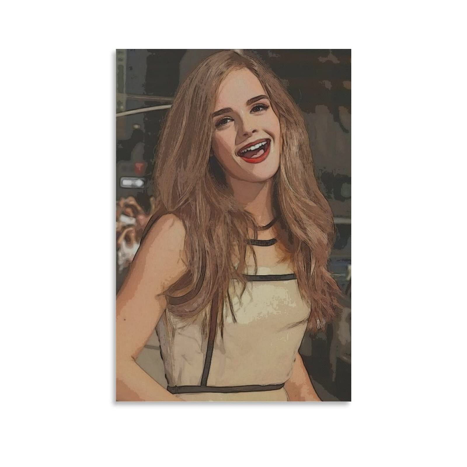 Emma Watson Poster Wall Art Print - 16x24 Inches (40x60cm) - Famous Actress Portrait for Living Room, Bedroom & Home Decor - Perfect Gift for Harry Potter Fans & Movie Lovers