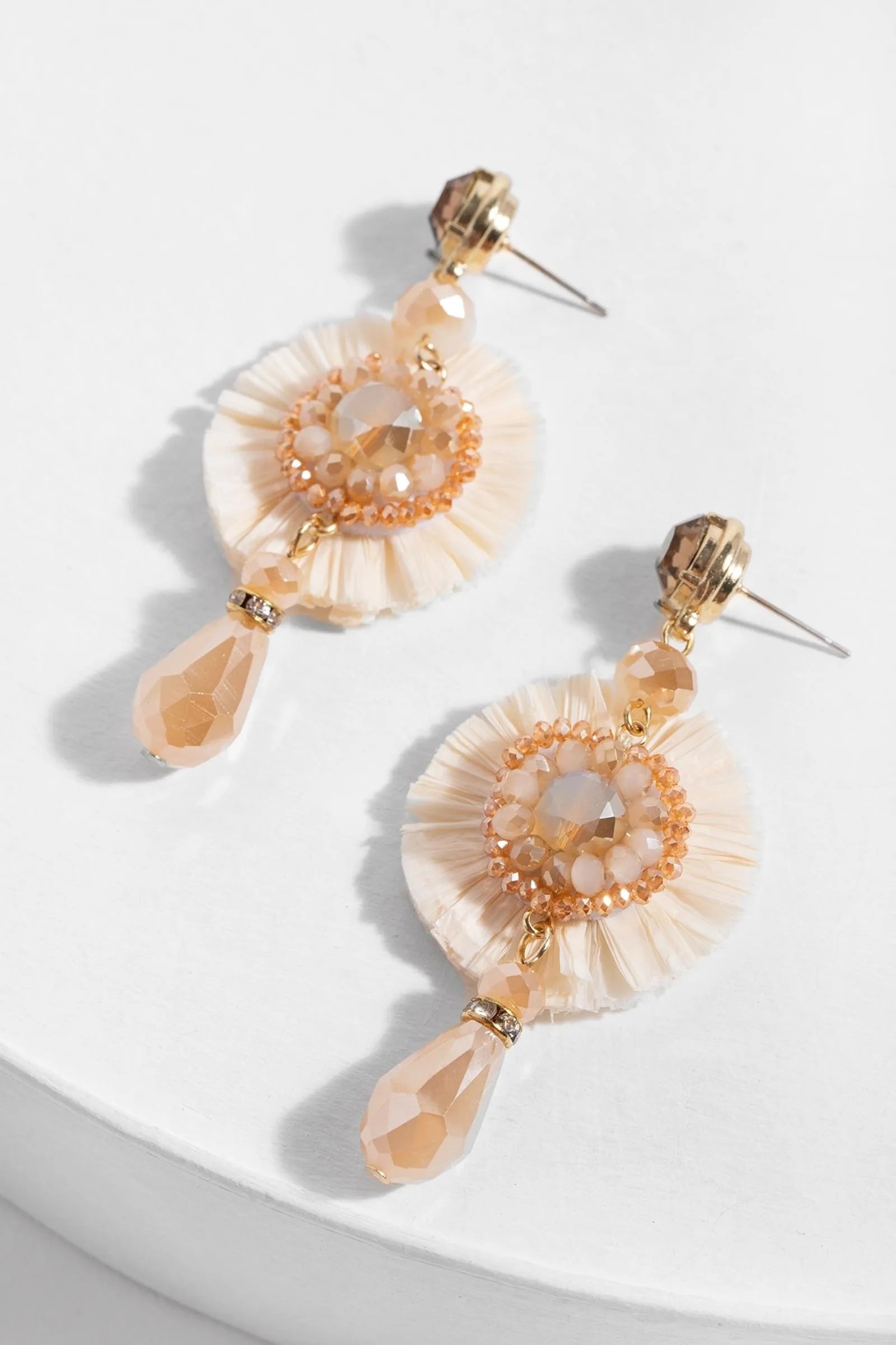 Crystal Drop Floral Earrings for Women - Elegant Dangle Earrings with Sparkling Rhinestones | Perfect for Weddings, Parties & Special Occasions
