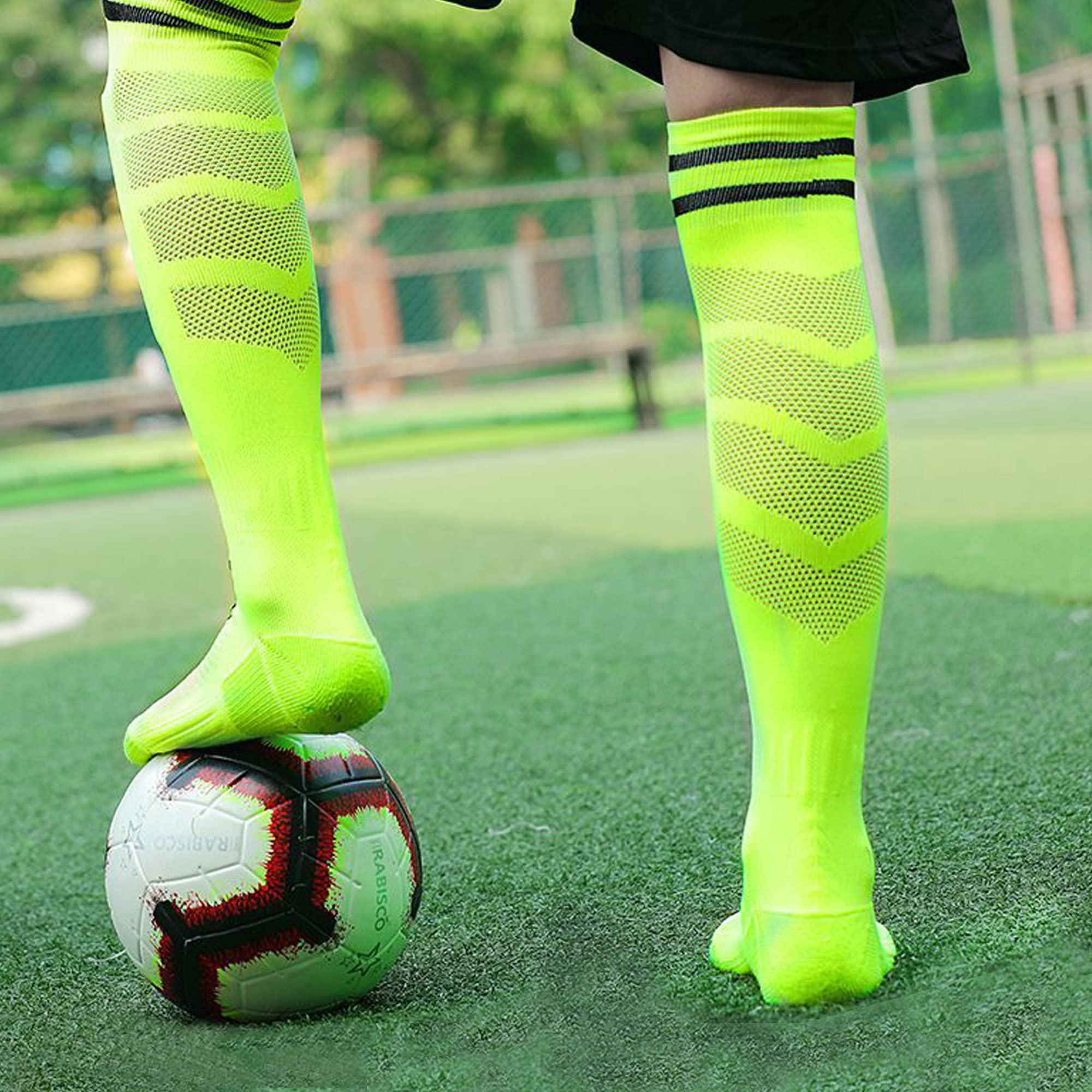 Best High Tube Football Socks for Men & Kids - Thickened Terry Bottom Long Knee Socks for Soccer, Running & Sports - Perfect for Training, Games & Outdoor Activities