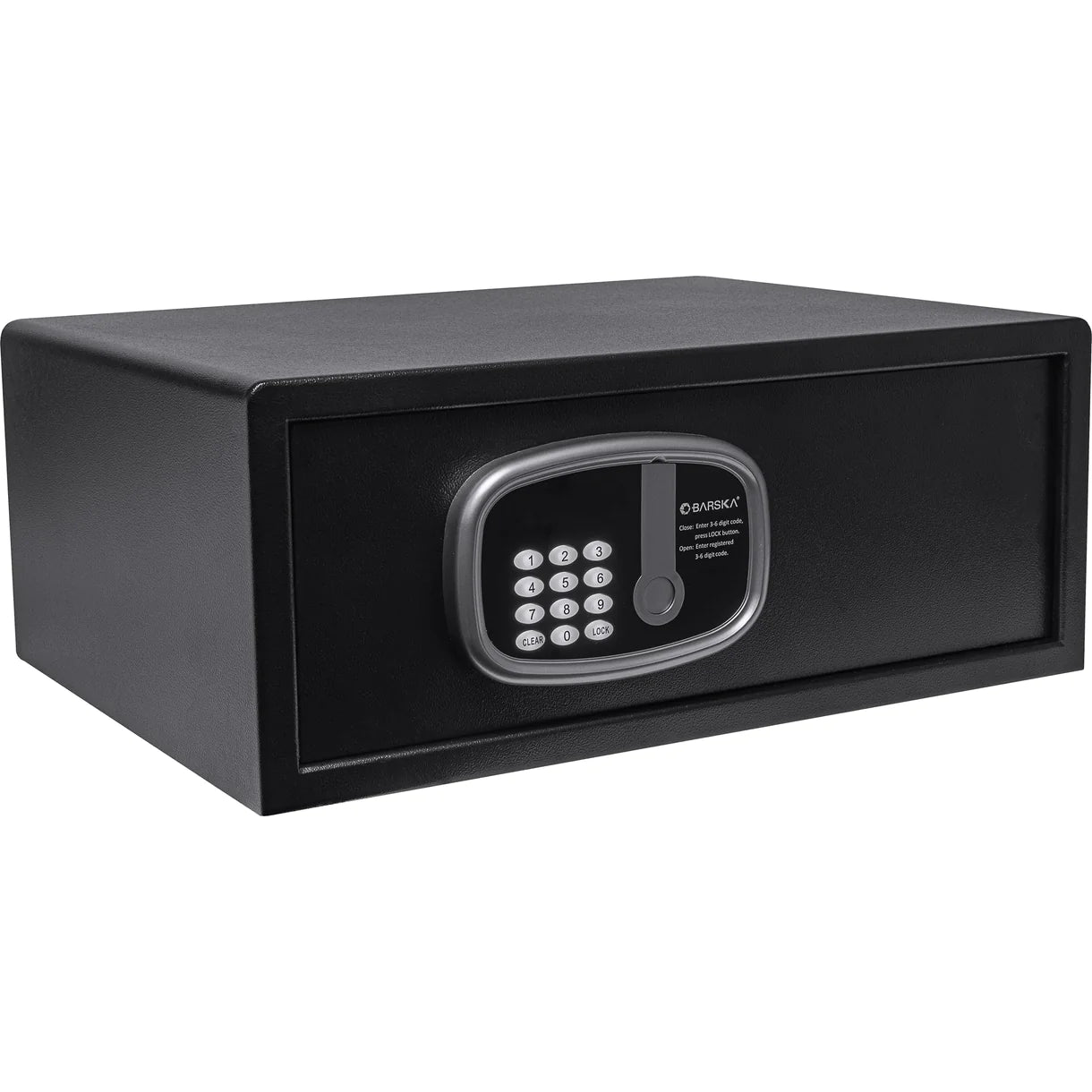 Barska HS13404 17-Inch Laptop Hotel Safe - Portable Electronic Safe for Travel, Business & Home Use - Secure Your Valuables in Hotels, Offices & Dorm Rooms