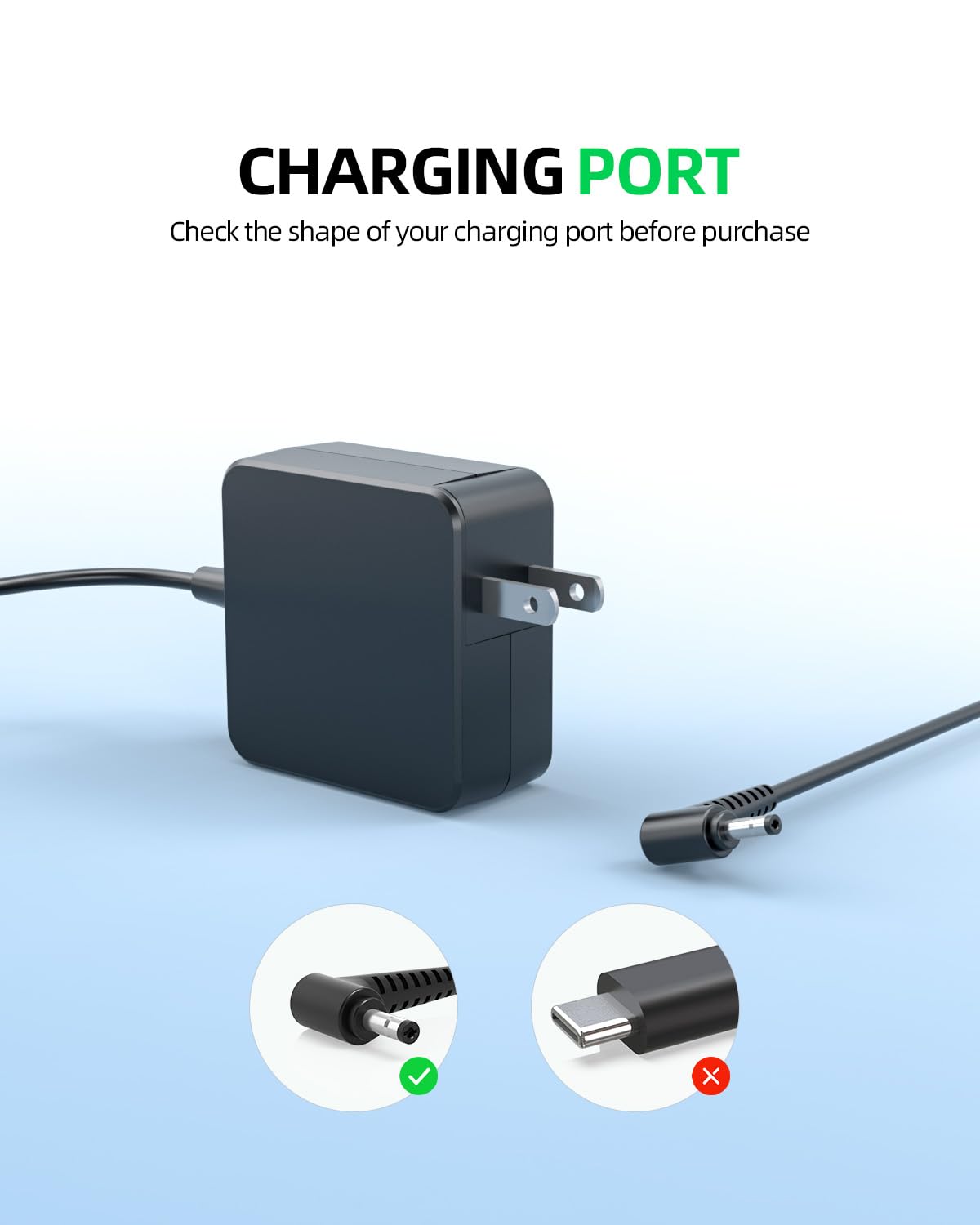 Original Title: AC Charger Fit for Lenovo Ideapad S340 S145 S540 C340 S340-15IWL Laptop - (UL Safety Certified Products 45W)   Optimized Title: **45W UL Certified AC Charger for Lenovo Ideapad S340/S145/S540/C340/S340-15IWL Laptop - Fast Charging, Safe & Durable - Perfect for Home, Office & Travel**