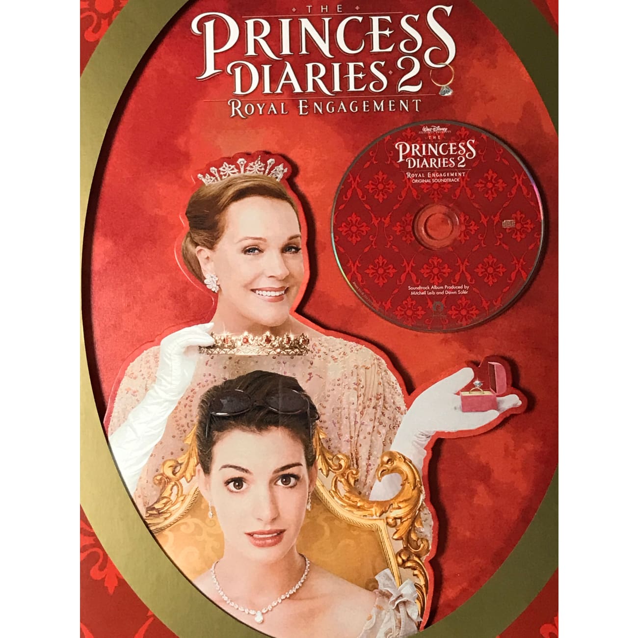 Disney The Princess Diaries 2 RIAA Gold Album Award - Official Soundtrack Music CD - Perfect for Disney Fans & Collectors - Great for Movie Nights, Birthday Gifts & Music Collections