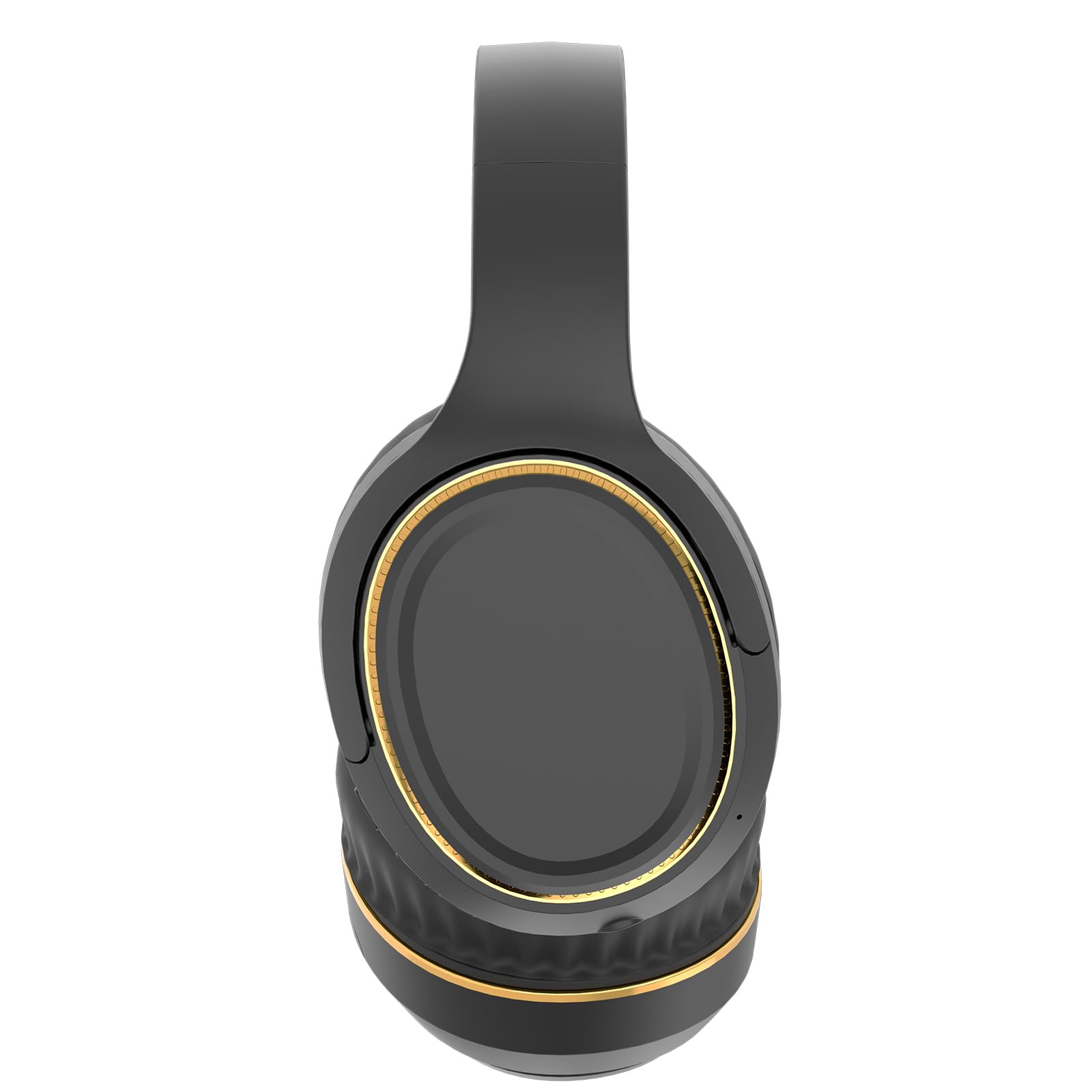 Wireless Bluetooth Headphones with RGB LED Lights - Foldable Over-Ear Headset with Built-in Mic for iPhone, Android, PC, Laptop - Perfect for Music, Gaming, Workouts, Office & Travel (Yellow)