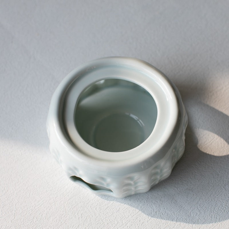 Ceramic Candle Teapot Warmer - Elegant Tea Pot Candle Holder for Home Decor, Gift & Relaxation | Perfect for Cozy Evenings, Tea Parties & Aromatherapy