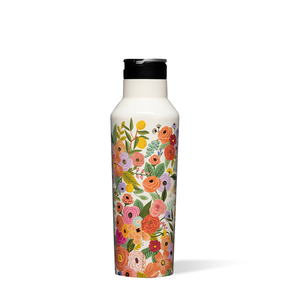 Rifle Paper Co. Insulated Stainless Steel Sport Water Bottle - Leakproof & BPA-Free for Hiking, Gym & Outdoor Activities