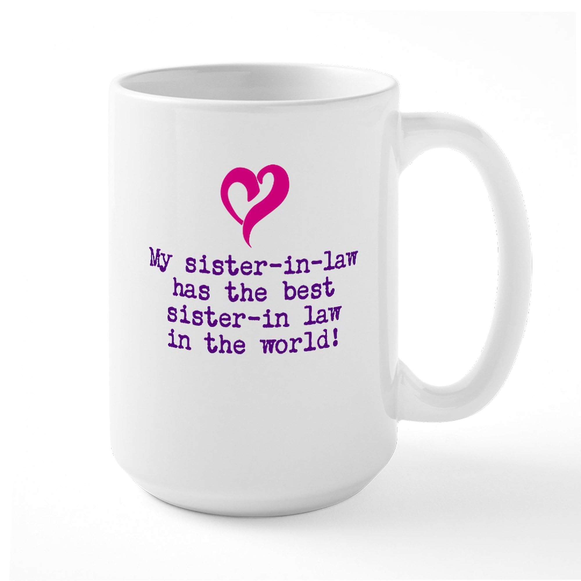 Best Sister-in-Law Mug - 15oz Ceramic Coffee Cup for Gifts & Family Reunions