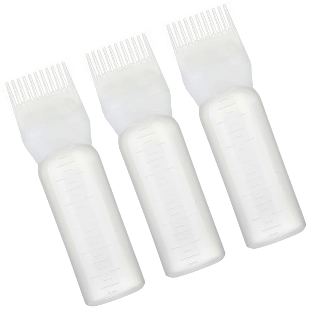FOMIYES 3pcs Scalp Comb Applicator Set for Hair Dye & Cleaning | Barber Styling Tools