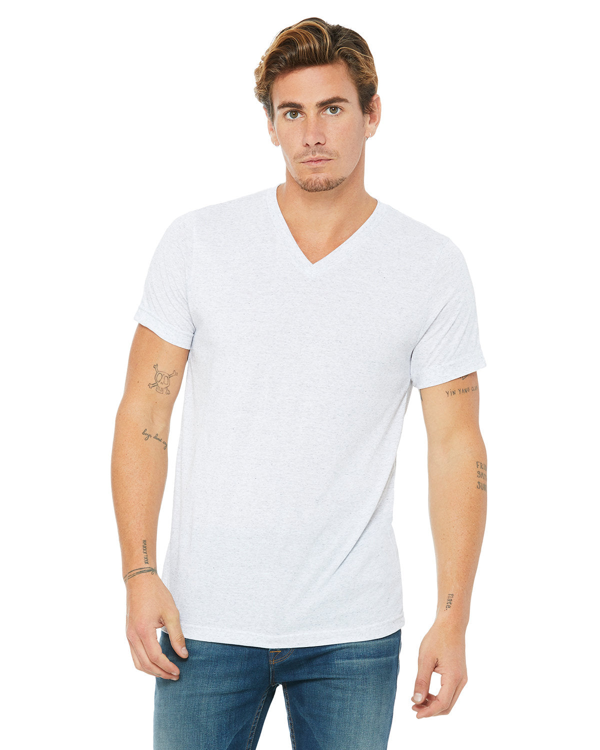 Bella + Canvas 3005 Unisex Jersey Short Sleeve V-Neck T-Shirt - Soft Cotton Tee for Men & Women - Perfect for Casual Wear, Screen Printing, and Everyday Outfits