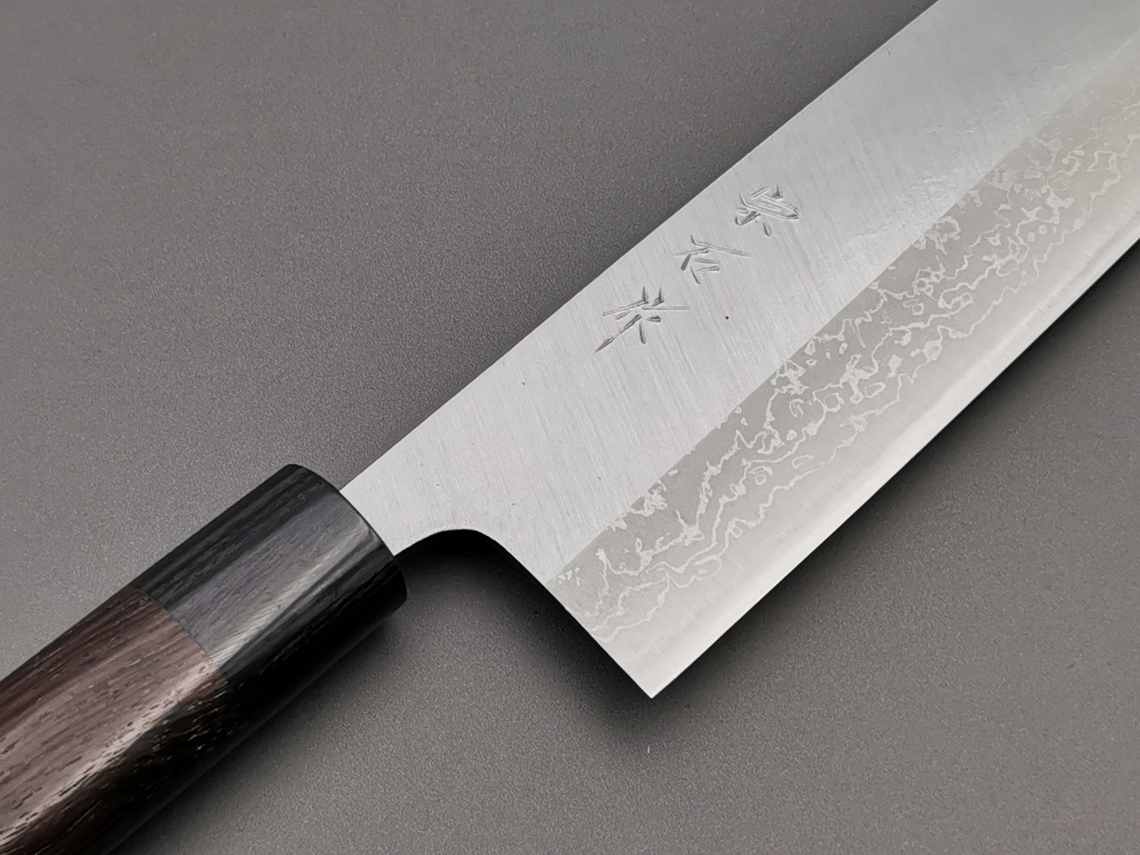 Premium Muneishi Aogami Stainless Clad Damascus Nakiri Knife - Japanese Vegetable Knife for Professional Chefs & Home Cooking - Perfect for Slicing, Dicing & Chopping Vegetables