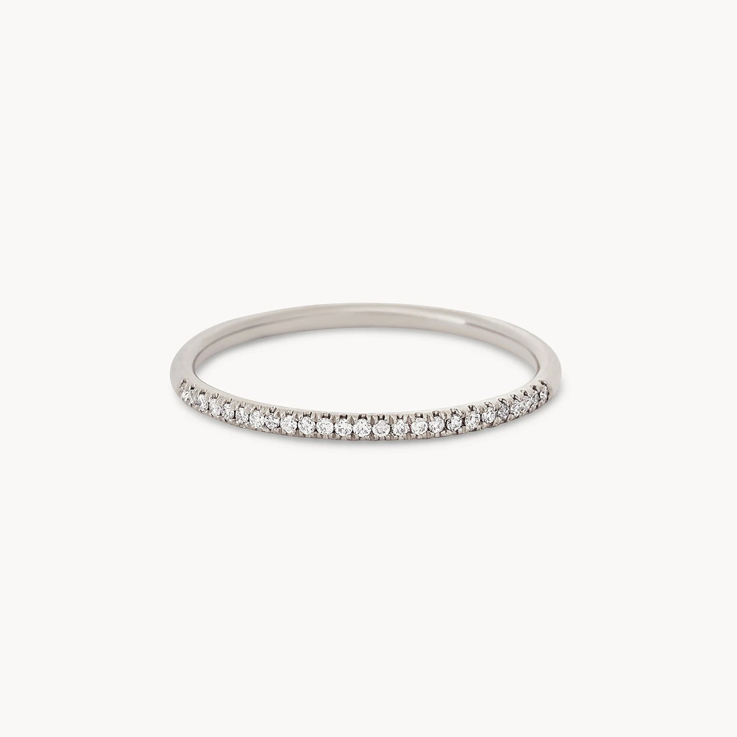 14K White Gold Diamond Eternity Ring for Women - Elegant Wedding Band, Anniversary Gift, or Everyday Jewelry for Special Occasions
