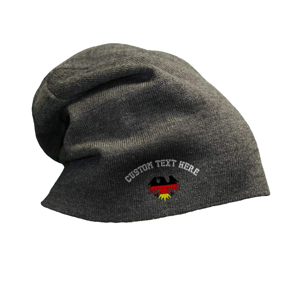 Germany Eagle Flag Embroidered Slouchy Beanie for Men & Women - Soft Acrylic Skull Cap for Winter Sports, Outdoor Activities & Casual Wear