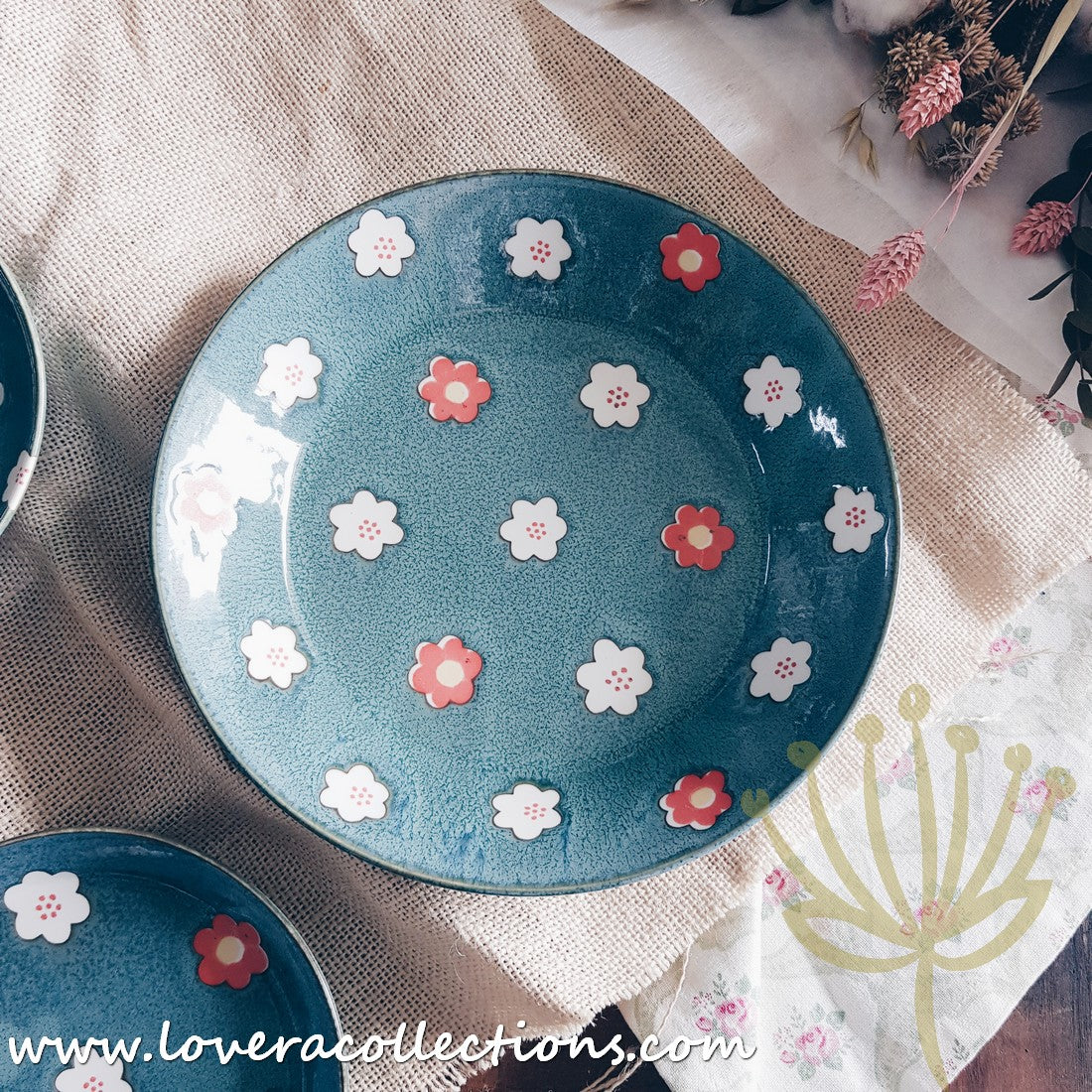 Aito Japan Nordic Floral Dinnerware Set - 60% Off Sale - Elegant Plates, Bowls & Cups for Home Dining, Wedding Registry & Gift Giving