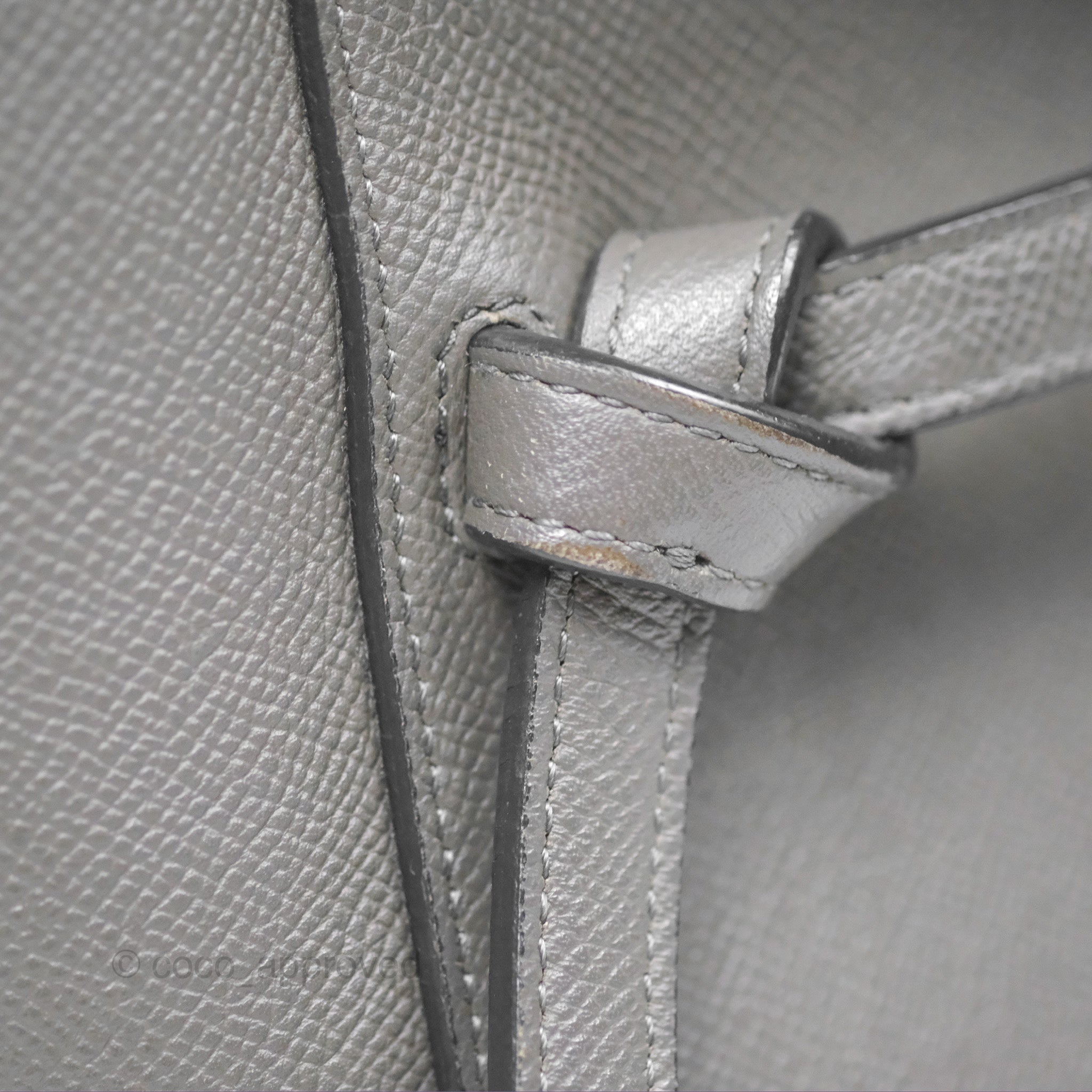 Celine Micro Belt Bag in Grey Grained Calfskin with Gold Hardware - Luxury Crossbody Bag for Women, Perfect for Work, Travel & Everyday Use