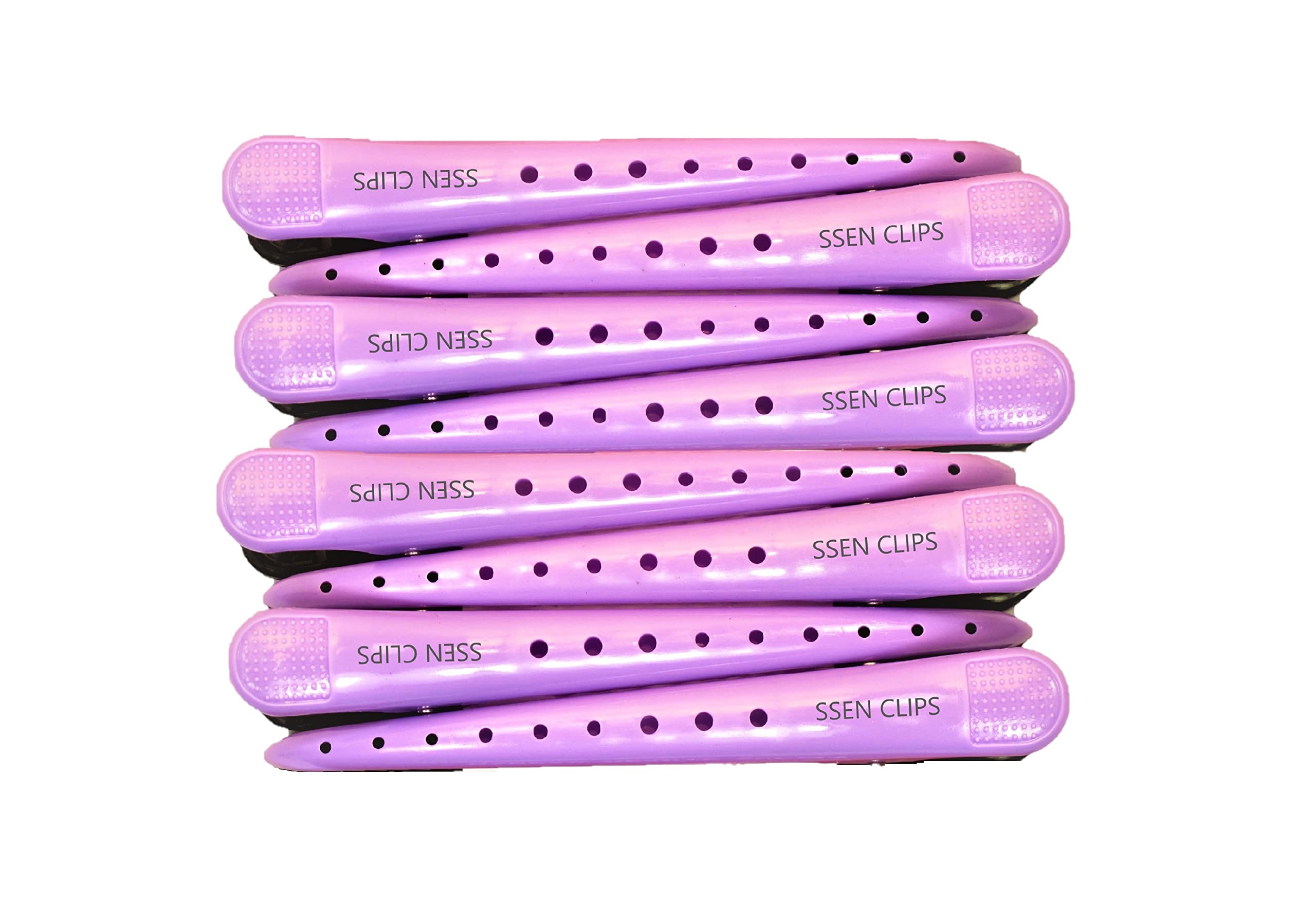 8-Pack Large Purple Hair Clips for Women - Strong Hold Hair Accessories for Thick Hair, Styling, and Everyday Use