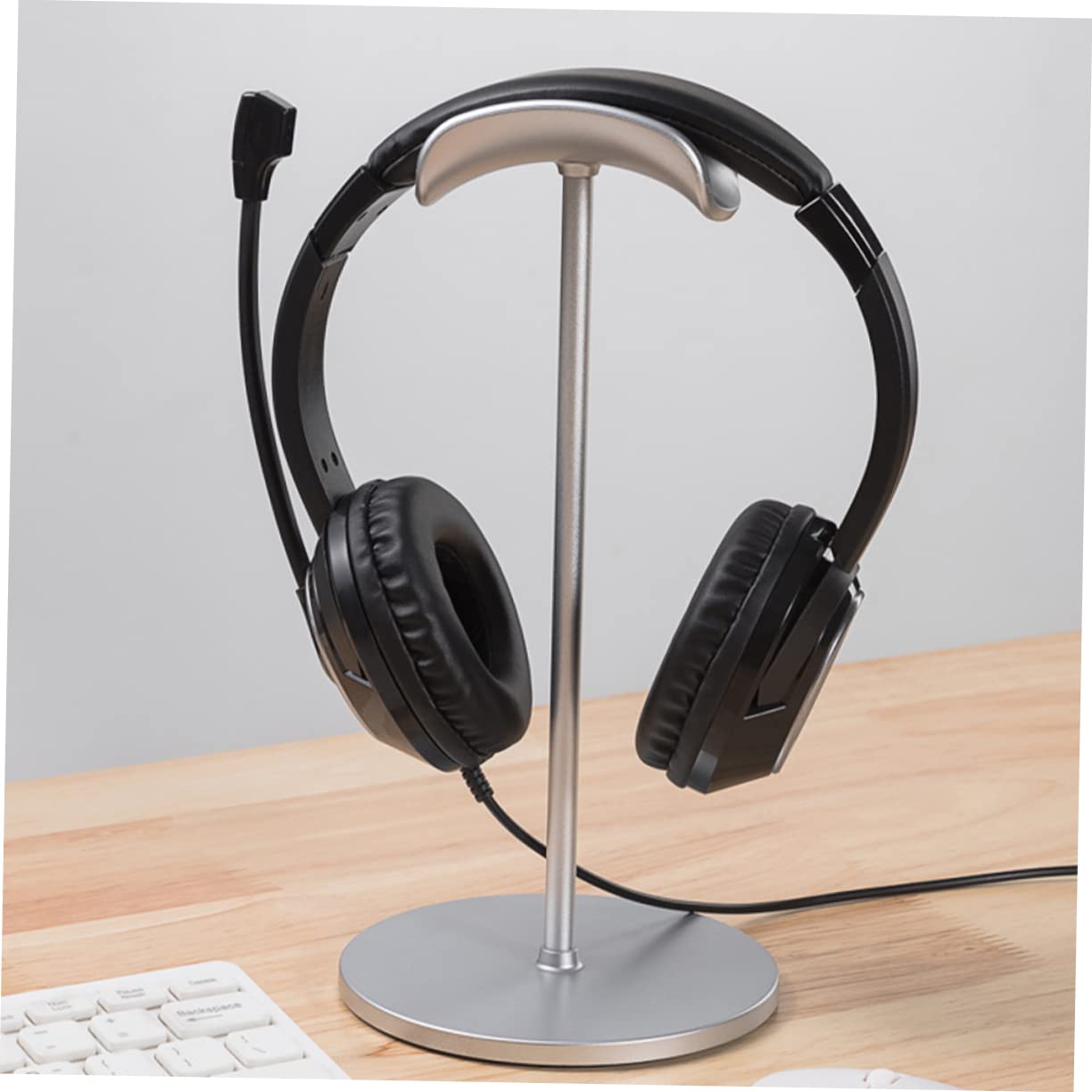 PRETYZOOM 2-Pack Ergonomic Gaming Headphone Stand with Phone Holder - Space Saving Desk Organizer for Headphones, Headsets & Accessories | Perfect for Gaming Setup, Home Office & Workspace Organization