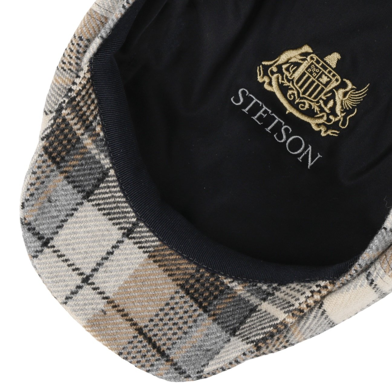 Stetson Hatteras Alpaca Wool Check Newsboy Cap – Warm Winter Hat for Men & Women – Perfect for Outdoor Activities, Travel, and Cold Weather Fashion