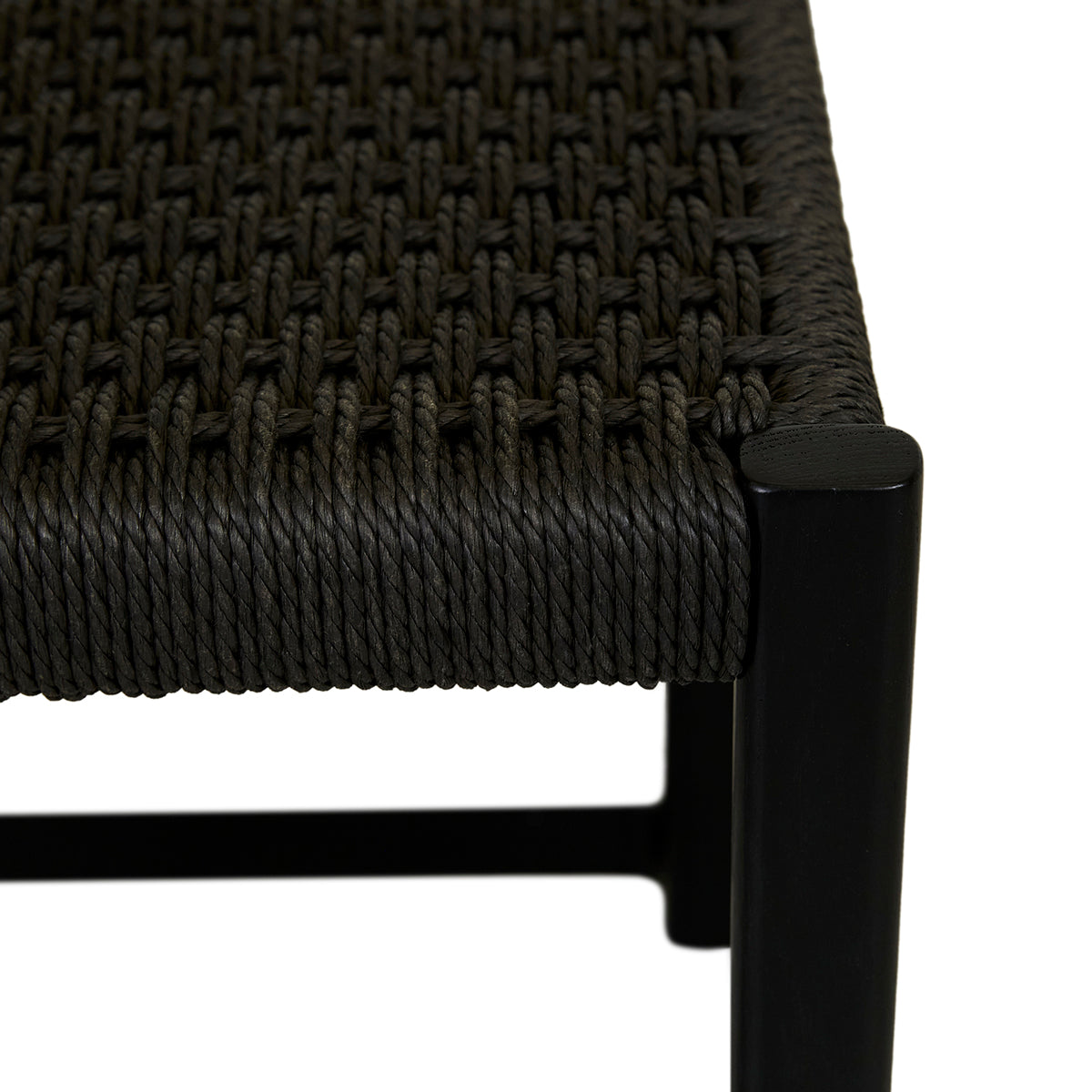 Anton Paper Cord Dining Chair - Natural Woven Seat, Solid Wood Frame, Mid-Century Modern Design - Perfect for Kitchen, Dining Room, and Breakfast Nook