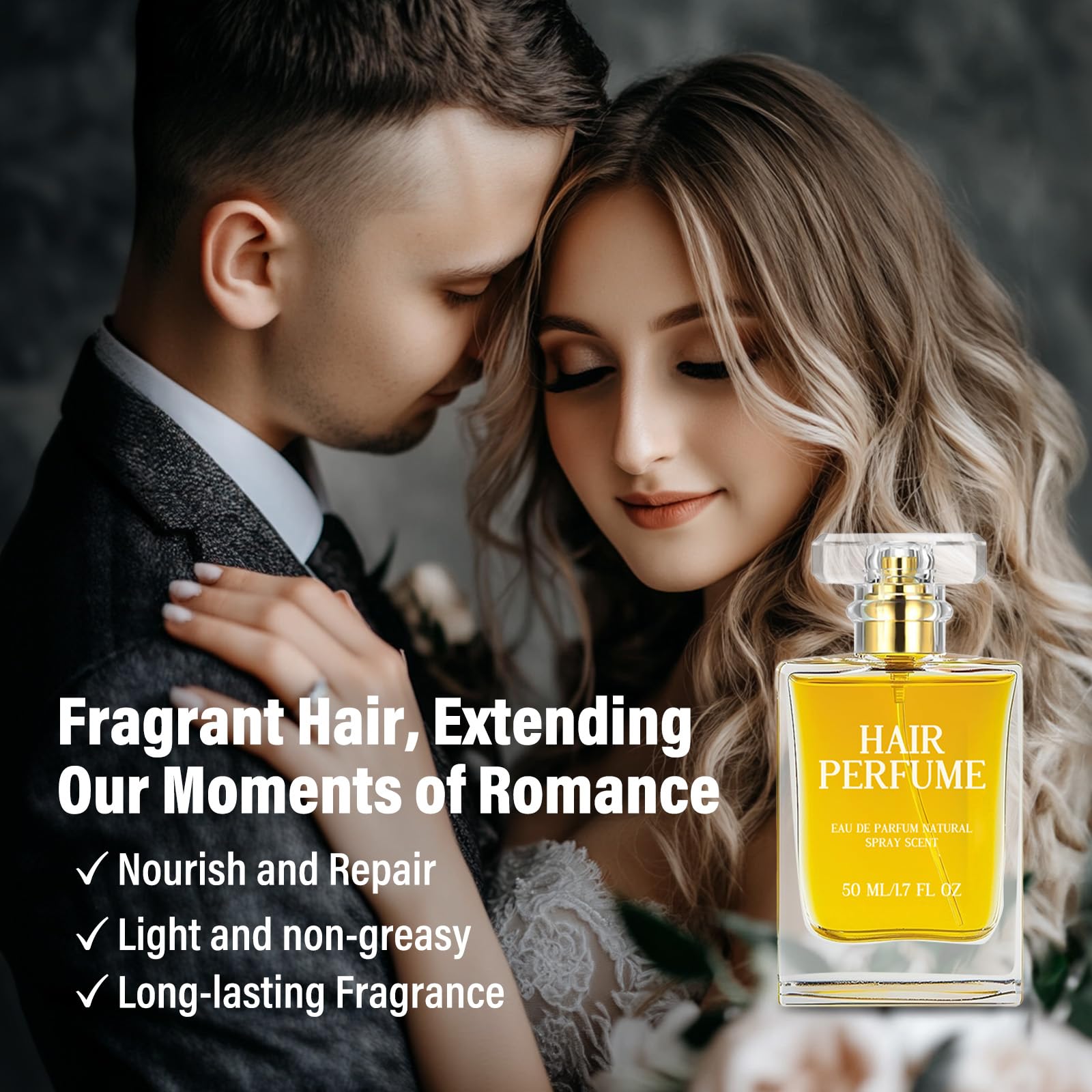 Premium Hair Perfume & Essential Oil Mist for Women - Long-Lasting Pheromone Fragrance for Dry, Damaged Hair with Anti-Frizz & Nourishing Benefits | Perfect for Daily Styling, Special Occasions & Hair Care Routine