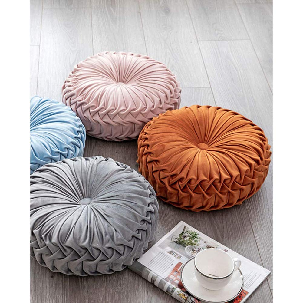 3D Pumpkin Vehicle Wheel Round Velvet Throw Pillow - 15
