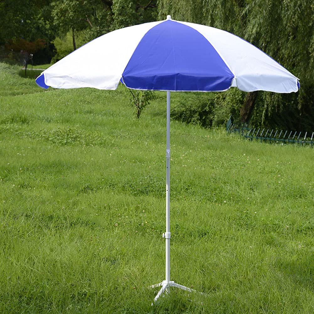 Portable Beach Umbrella with Stand - 5.9ft UV Protection Outdoor Sun Shade for Patio, Garden, Market & Picnic | Perfect for Beach, Poolside & Backyard Relaxation