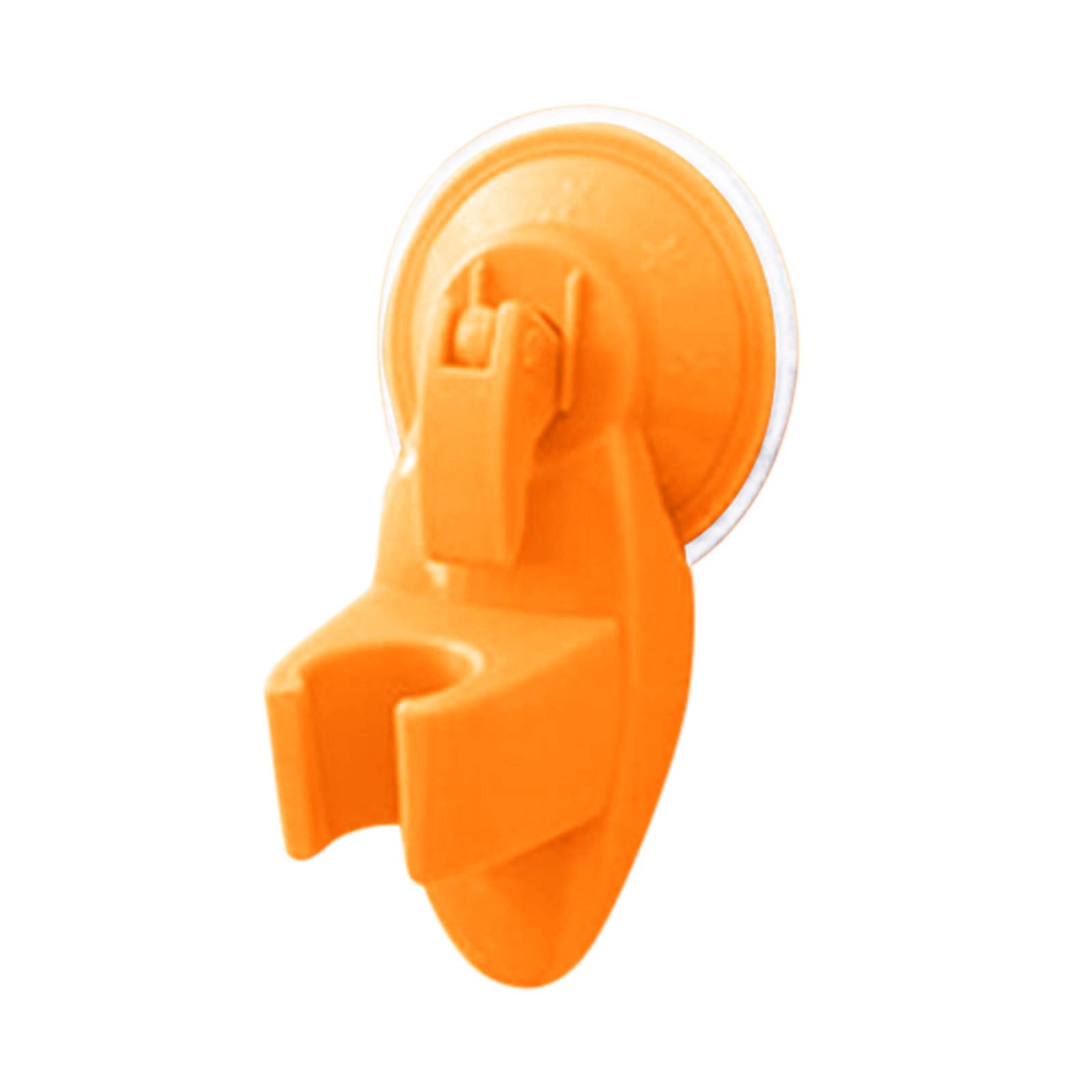 Colorful Suction Cup Shower Head Holder - Wall Mounted Shower Bracket for Bathroom (Orange) | Perfect for Home, Hotel & RV Bathroom Organization