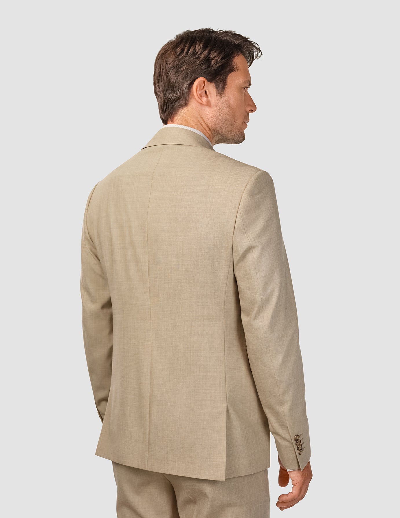 Tech Wool Blazer Sand Regular - Premium Men's Business Casual Blazer for Office, Meetings & Formal Events