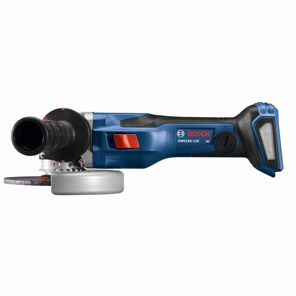 BOSCH GWS18V-13CN PROFACTOR™ 18V Cordless Angle Grinder with Slide Switch (Bare Tool) - 5-6 Inch Cutting & Grinding for Metal, Concrete & Wood - Perfect for Construction, DIY & Professional Use