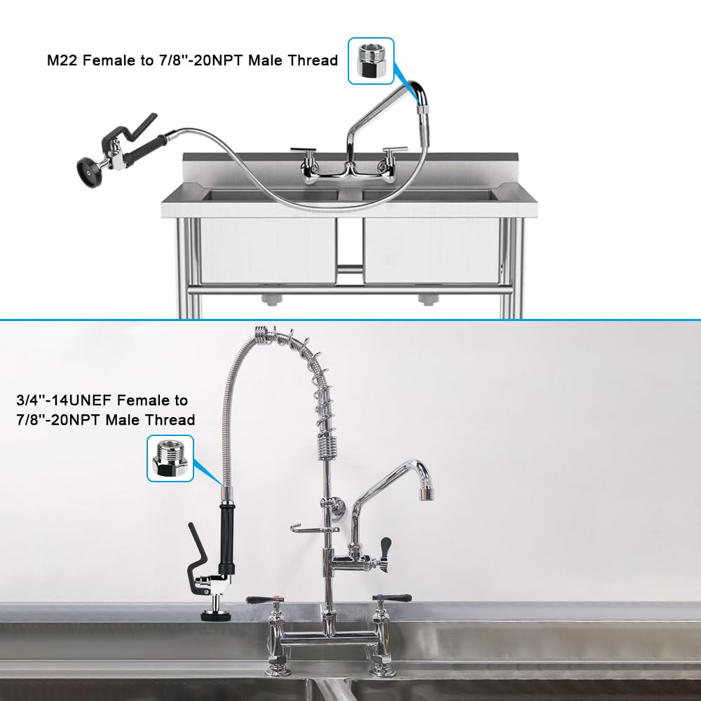 TCEUMIK Commercial Sink Sprayer with 45