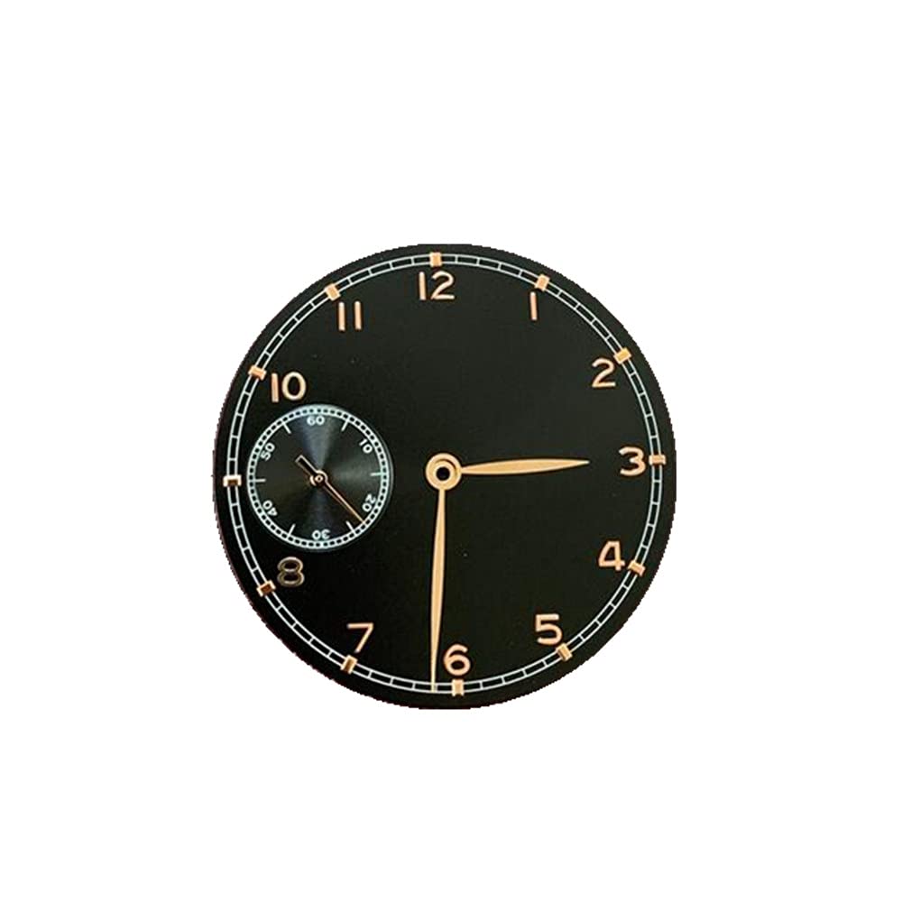 37mm Watch Dial and Hands Set - DIY Replacement Parts for ETA 6497 Movement - Perfect for Watch Repair, Custom Watch Making & Horology Projects