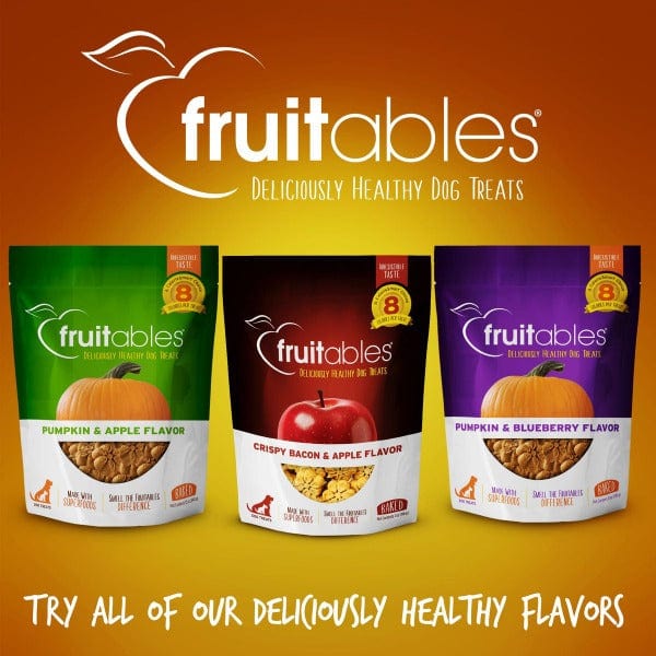 Fruitables Baked Pumpkin & Banana Dog Treats - Healthy Natural Dog Snacks for Training & Rewards - Perfect for Small & Medium Dogs