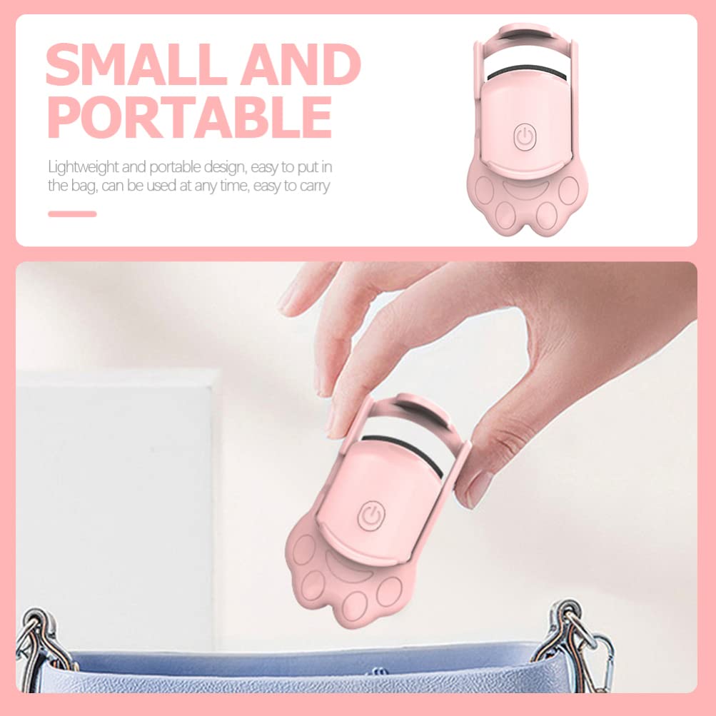 OSALADI Portable USB Rechargeable Eyelash Curler Heater - 2PCS Electric Eyelash Heated Curling Tool for Home & Travel | Perfect for Salon Professionals & DIY Beauty Care