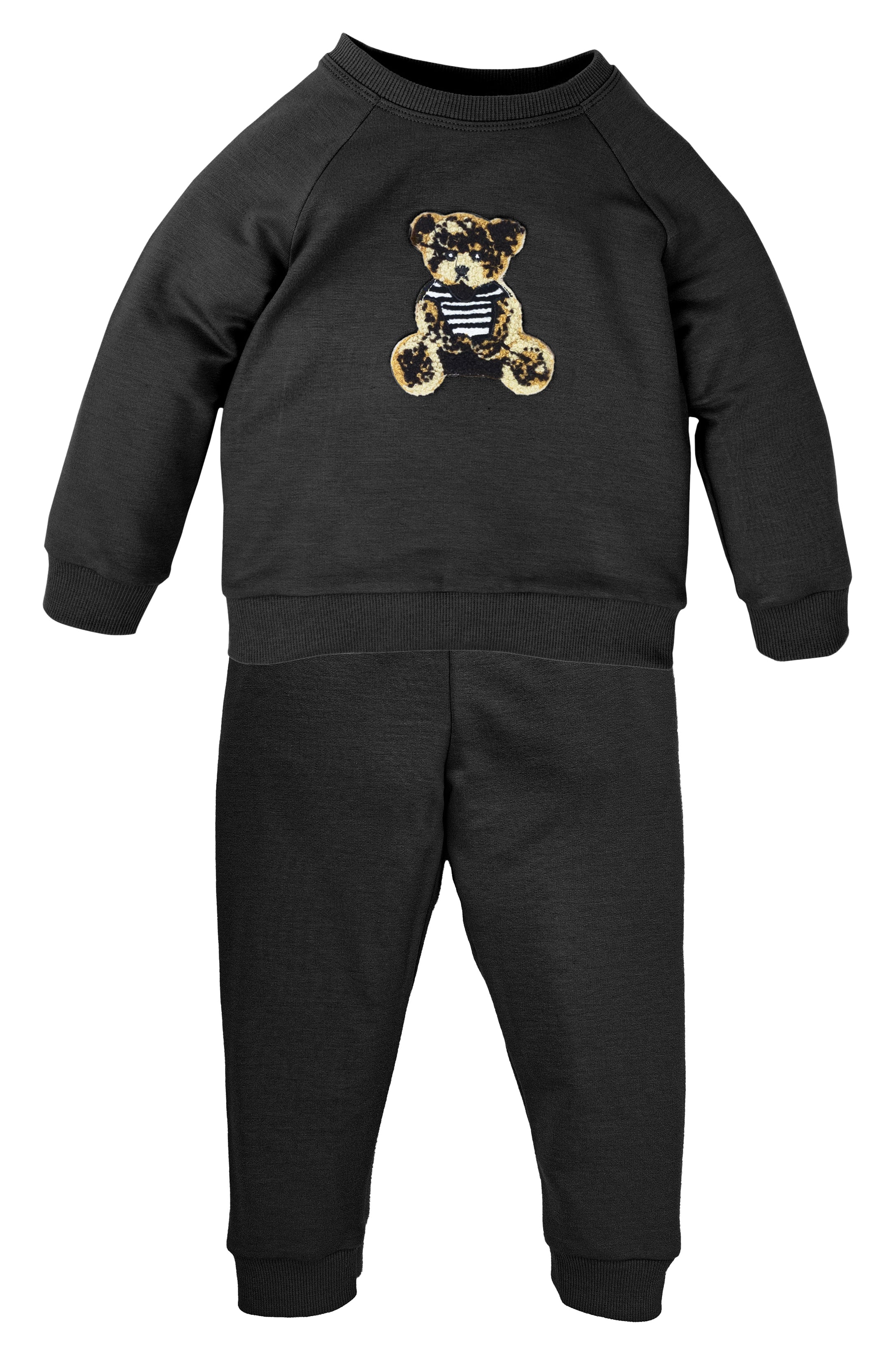 Timothy Black Bamboo Teddy Tracksuit for Women - Soft & Cozy Lounge Set - Eco-Friendly Bamboo Fabric - Perfect for Yoga, Lounging & Travel