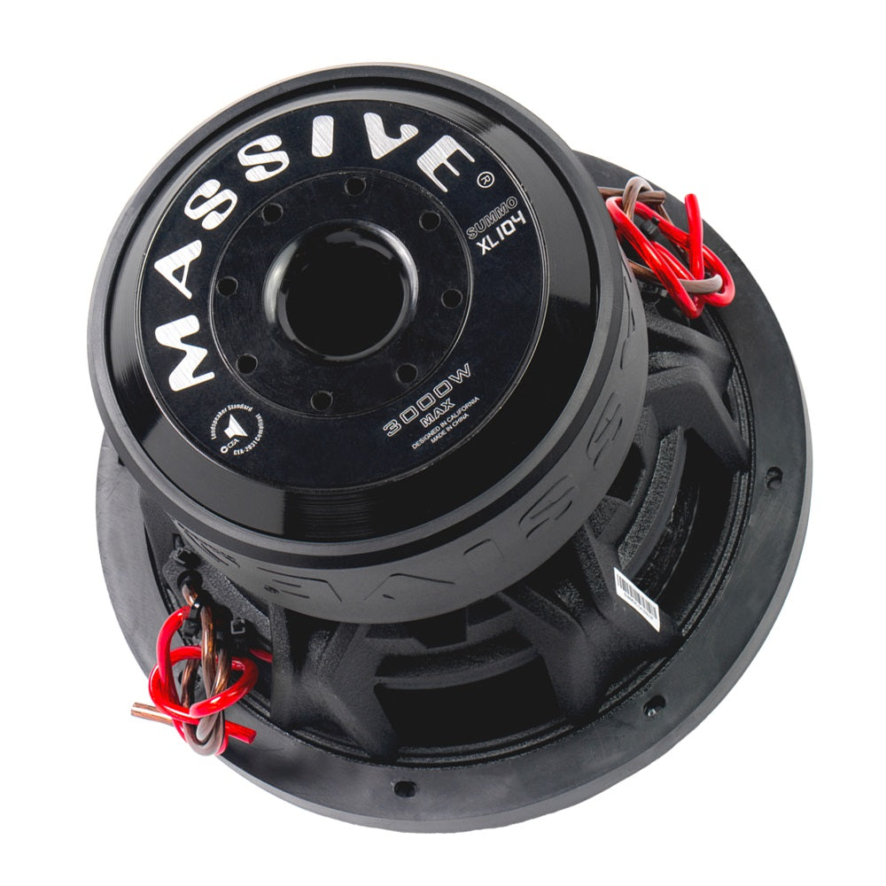 SUMMOXL104 10-Inch 1500 Watts RMS Dual 4 Ohm Car Subwoofer - Powerful Bass for Car Audio Systems & Home Theater