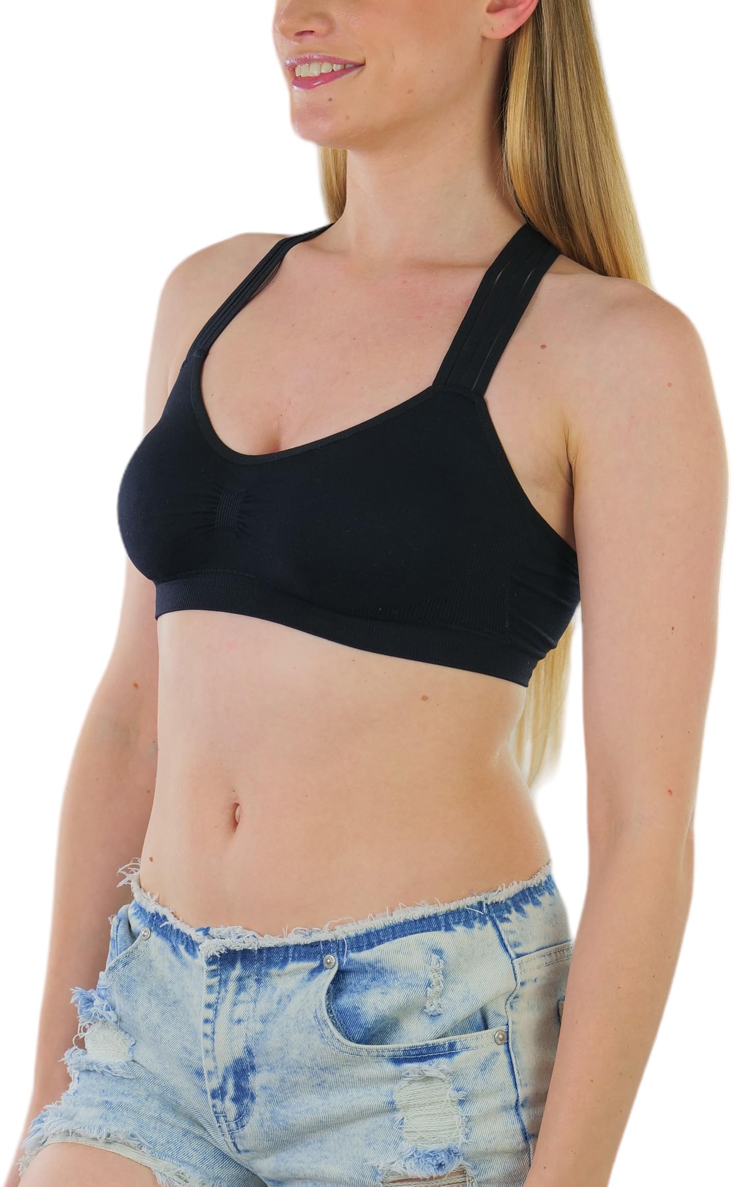 ToBeInStyle Women’s Seamless Wire-Free Sports Bras & Bralettes - Supportive Comfort for Yoga, Gym & Everyday Wear