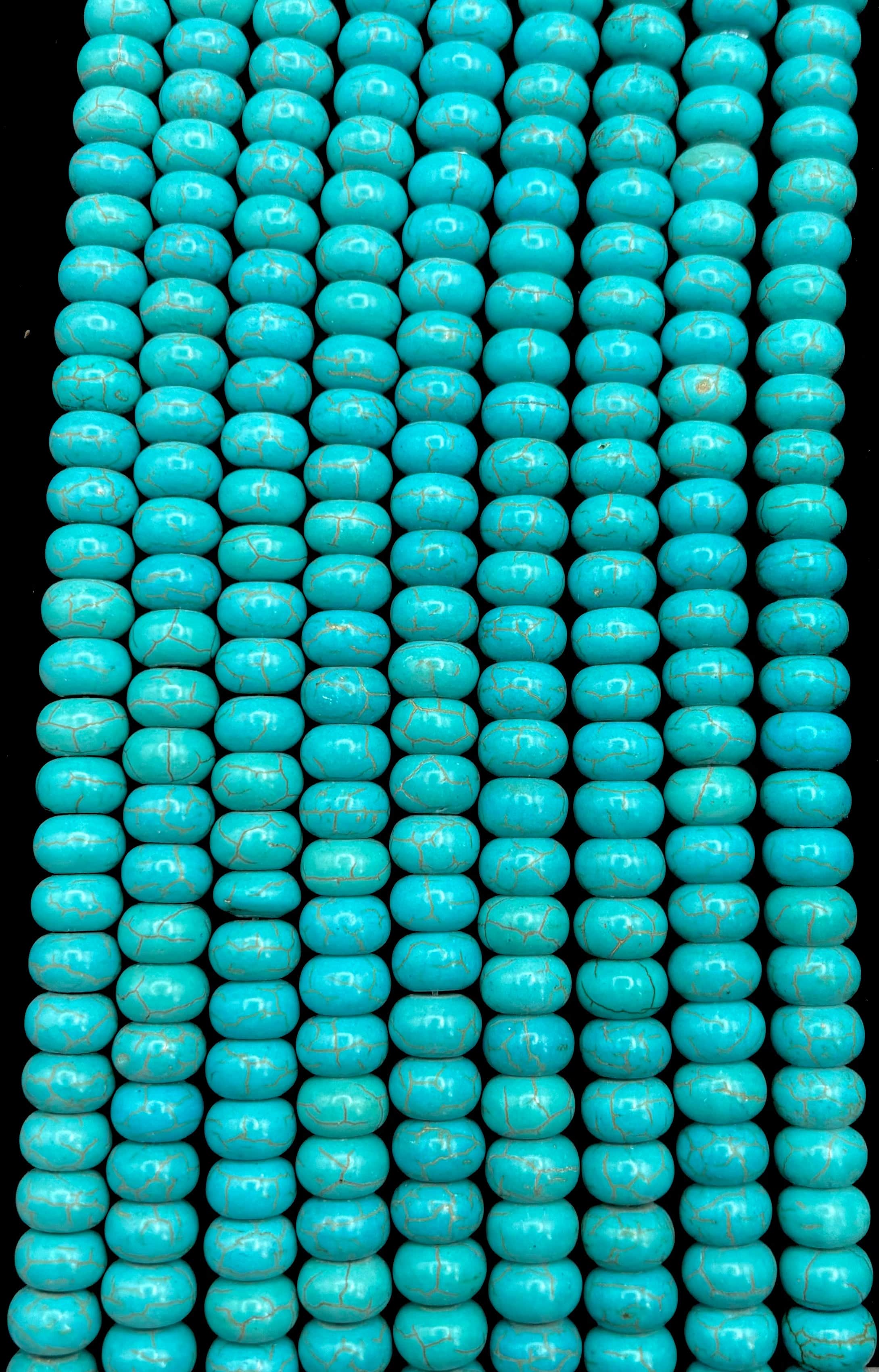 Natural Blue Magnesite Bead Strands - 8mm Round Gemstone Beads for Jewelry Making, DIY Bracelets & Necklaces - Healing Crystal for Meditation & Spiritual Gifts