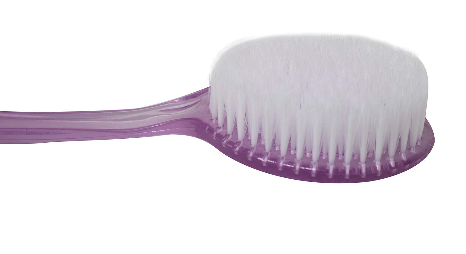 Long Handle Bath Brush with Soft Bristles - Exfoliating Body Scrubber for Men & Women - Back Scrubber for Shower & Bath - Pink (Pack of 1) - Perfect for Deep Cleansing & Skin Exfoliation