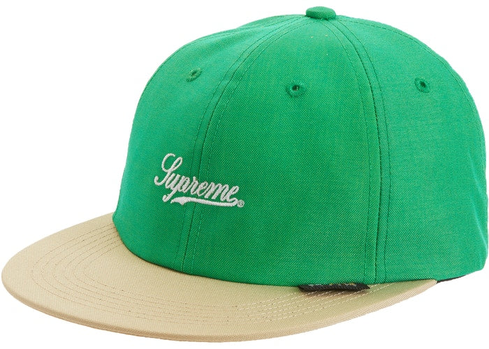 Cordura®️ Script Logo 6 Panel Baseball Cap - Durable Green Hat for Outdoor Activities, Hiking & Casual Wear