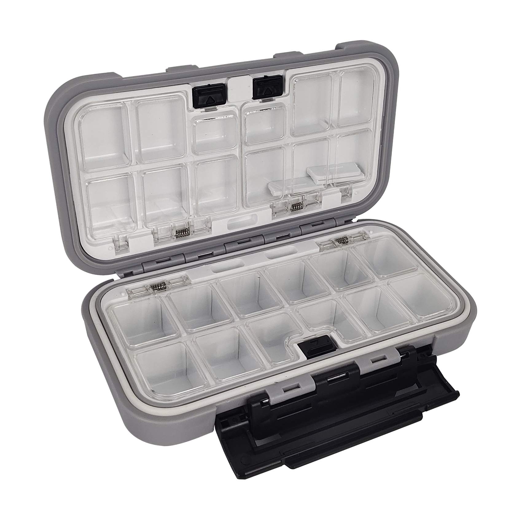 Aventik Waterproof Fishing Tackle Box - Durable Plastic Lure & Hook Organizer with Storage Trays for Fly Fishing, Casting, and Vest Accessories | Perfect for Outdoor, Saltwater & Freshwater Fishing Trips
