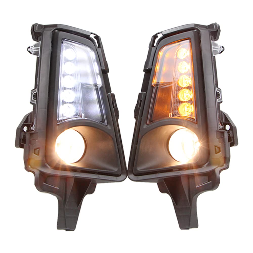 Premium LED Fog Lamp DRL Kit for Toyota Hiace Commuter GL H300 (2019-2022) - Dynamic Sequential Turn Signal, Relay Harness & Switch - Upgrade Your Front Daytime Running Lights for Enhanced Safety & Style
