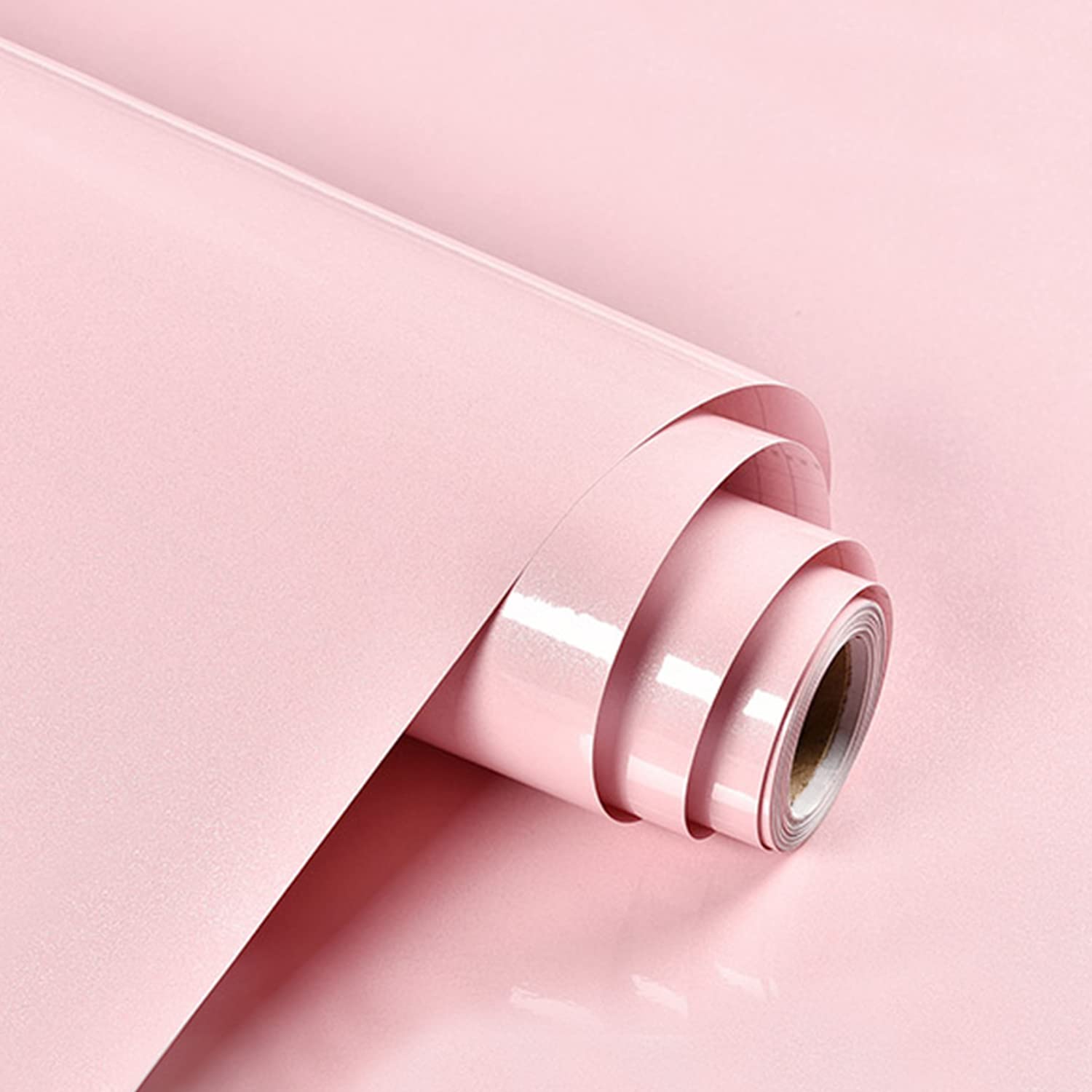 Wudnaye Pink Peel and Stick Wallpaper - 11.8x196.8 Inch Glitter Self-Adhesive Vinyl Contact Paper for Cabinets, Countertops & Kitchen Decor | Waterproof, Removable Wallpaper for Home, Office & DIY Projects