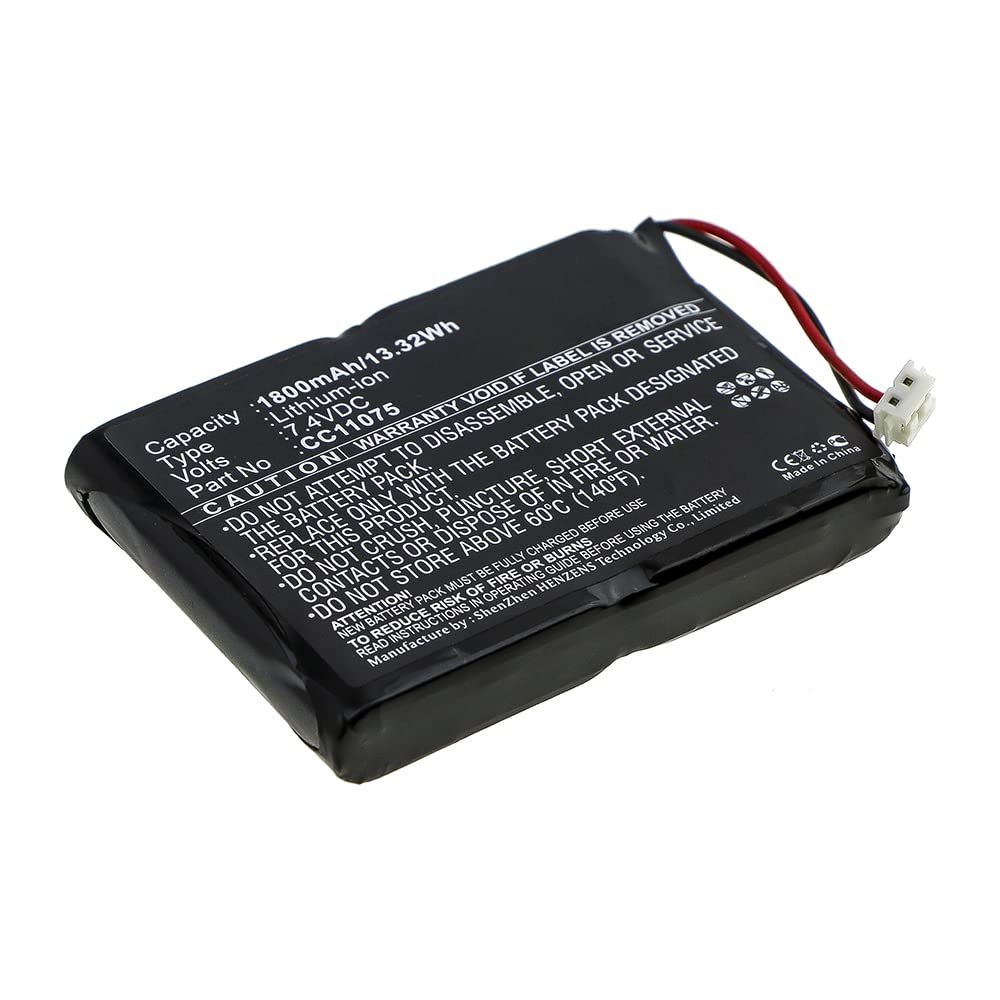 Synergy Digital Printer Battery - Compatible with Monarch MP5022 & Zebra Printers (Li-ion 7.4V 1800mAh) | High Capacity Replacement for Zebra CC11075 | Perfect for Warehouse Labeling & Retail Barcode Printing