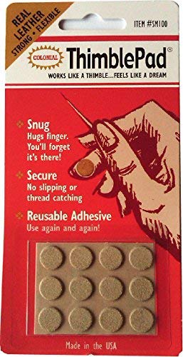 Colonial Thimble Pad for Sewing - Finger Protection Cushion for Quilting, Embroidery & Hand Stitching - Comfortable Thimble Alternative for Crafters & Tailors