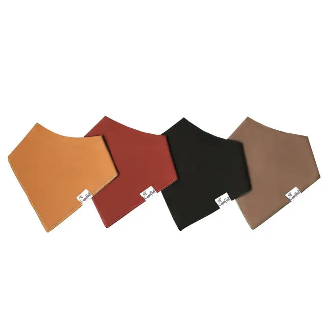 Copper Pearl Baby Bandana Bibs 4-Pack - Soft & Absorbent Drool Bibs for Boys & Girls - Dune Neutral Color - Perfect for Feeding, Teething & Everyday Use