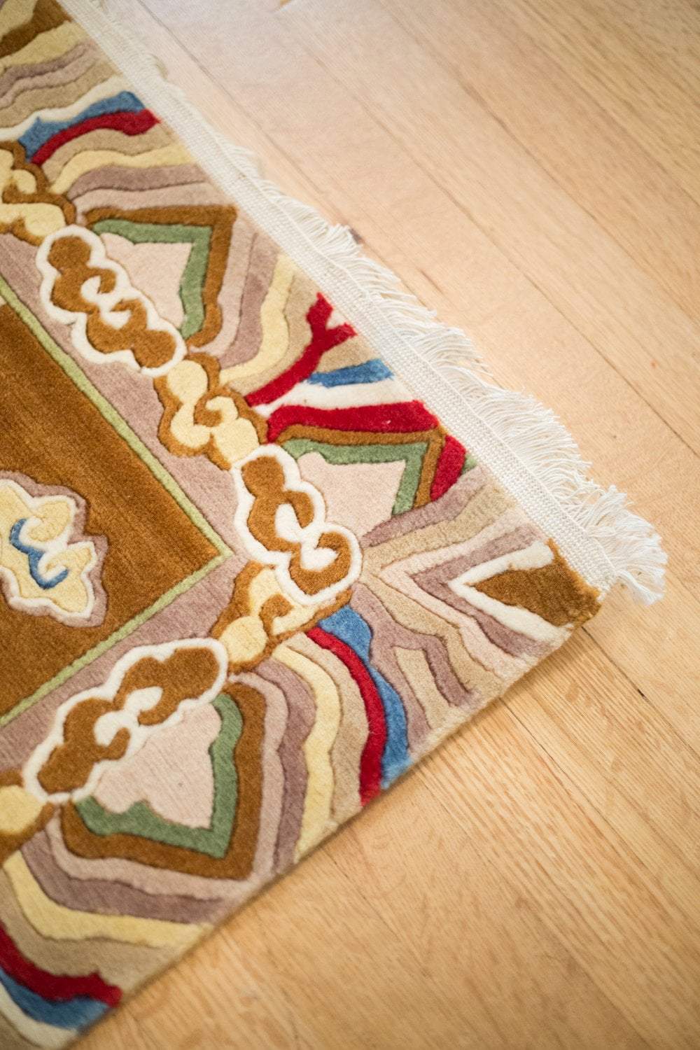 Handmade Tibetan Wool Carpet - Authentic Traditional Design for Home Decor, Living Room & Bedroom Floor Rug - Soft & Durable for Cozy Warmth