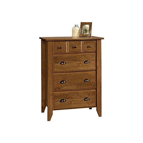 Pemberly Row 4-Drawer Chest in Oiled Oak - Solid Wood Dresser for Bedroom Storage & Organization