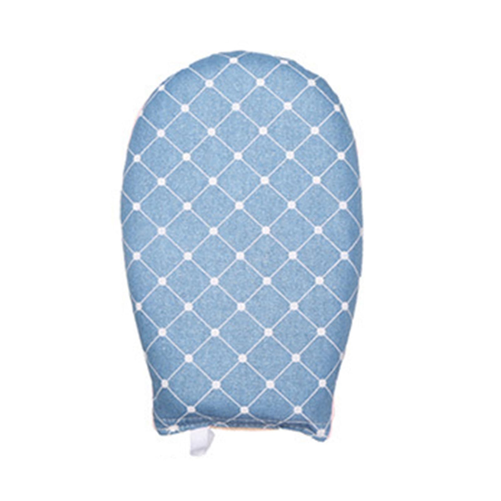 Grebest Waterproof Steamer Glove - Thickened Heat Resistant Ironing Mitt with Hanging Loop, Anti-Steam Hand Protector for Clothes Ironing (Blue) - Perfect for Home Laundry, Fabric Care, and Professional Garment Pressing