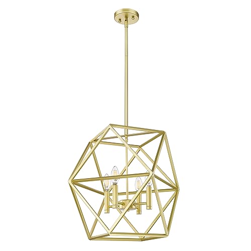 Champagne Gold - 4 Light Hexagon