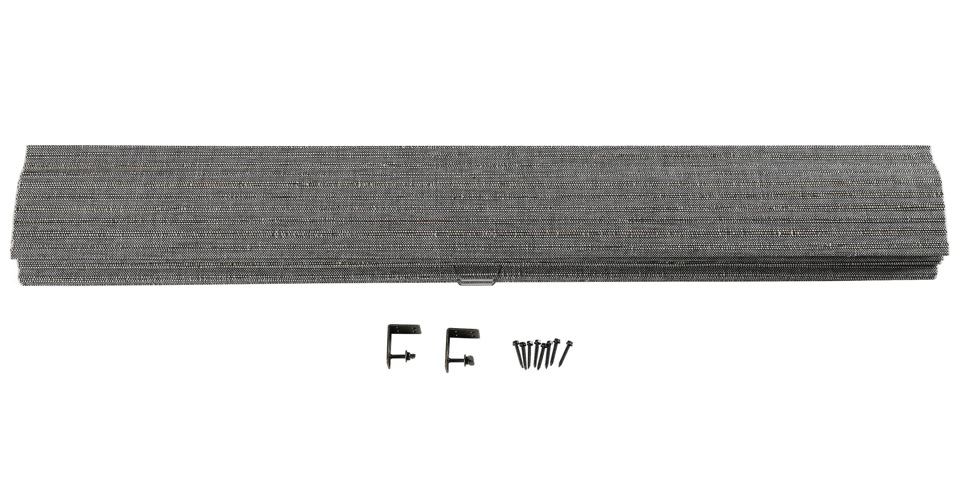 Natural Bamboo Woven Paper Window Shade - Blue | Eco-Friendly Room Darkening Blind for Bedroom, Living Room & Office