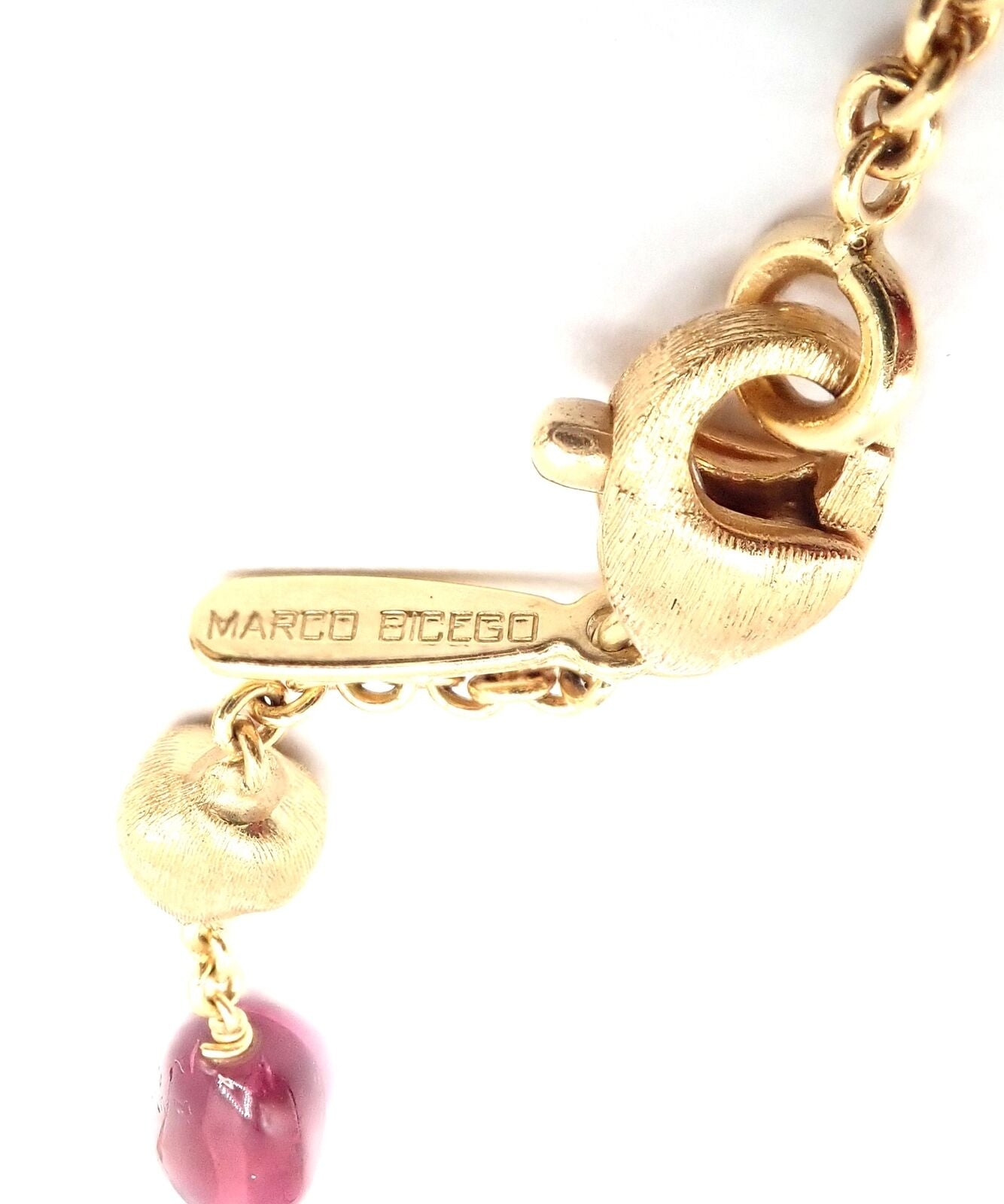 Authentic Marco Bicego 18k Yellow Gold Amethyst Rhodolite Garnet 31