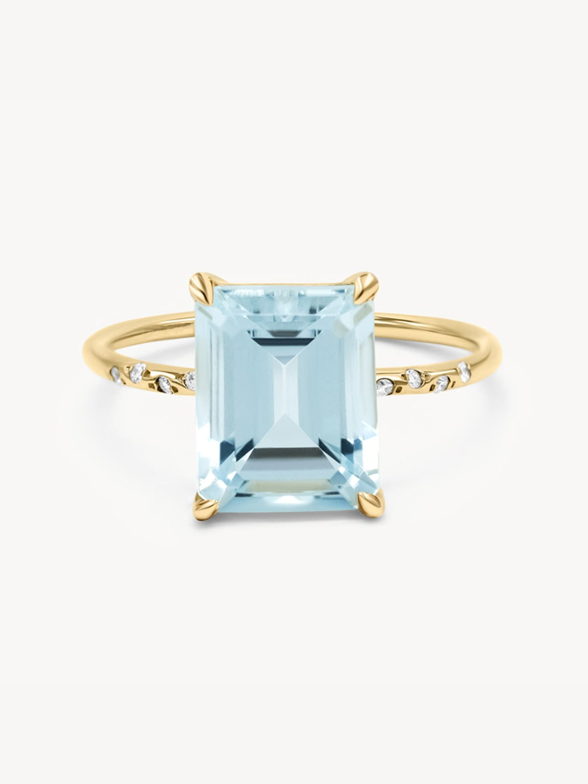 Stunning Large Starry Aquamarine Ring for Women - Elegant Blue Gemstone Jewelry - Perfect for Engagement, Wedding & Special Occasions